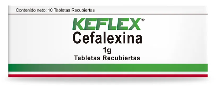 KEFLEX 1 g CAJA X 10 TABLETAS