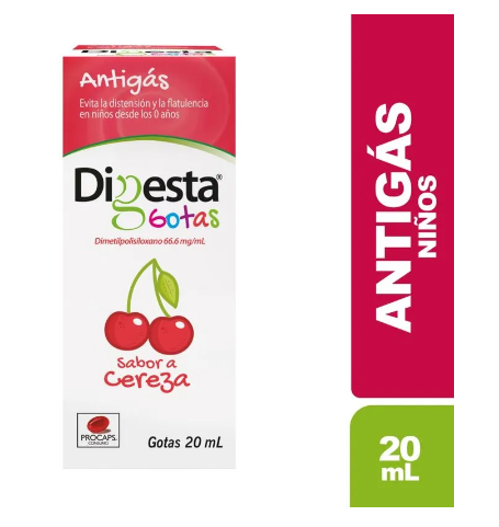 DIGESTA GOTAS X 20 ml SABOR A CEREZA