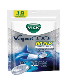 VICK VAPOCOOL MAX MENTA ARTICA BOLSA X 18 UNIDADES