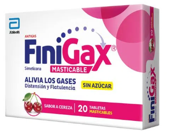 FINIGAX CAJA X 20 TABLETAS MASTICABLES SABOR A CEREZA