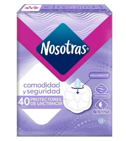 PROTECTORES DE LACTANCIA NOSOTRAS CAJA X 40 UNIDADES