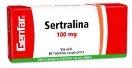 SERTRALINA 100mg CAJA X 10 TABLETAS GENFAR