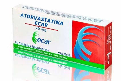 ATORVASTATINA 20mg CAJA X 10 TABLETAS ECAR
