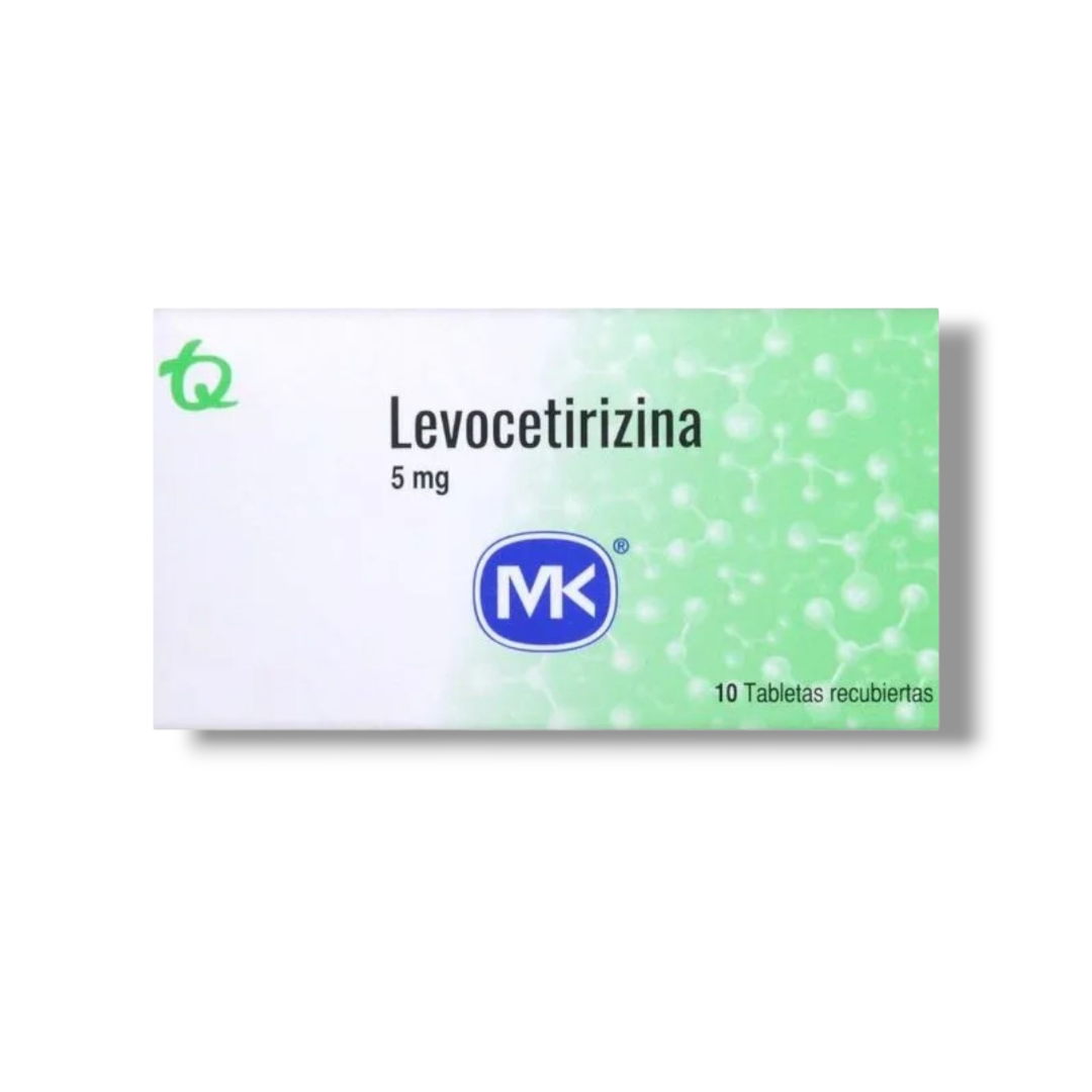 LEVOCETIRIZINA 5 mg X 10 TABLETAS MK