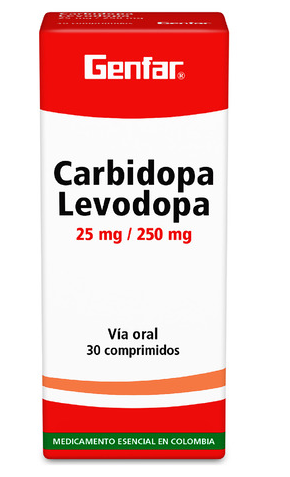 Carbidopa levodopa x 30 tabletas genfar