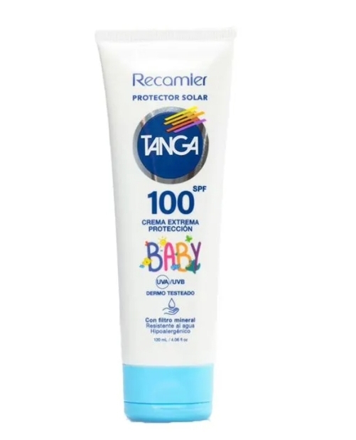 Bloqueador solar tanga baby spf 100 x 120 ml