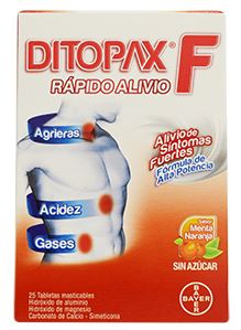 DITOPAX F X 5 TABLETAS MASTICABLES