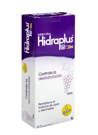 HIDRAPLUS 75 MEQ CON ZINC UVA X 4 SACHET