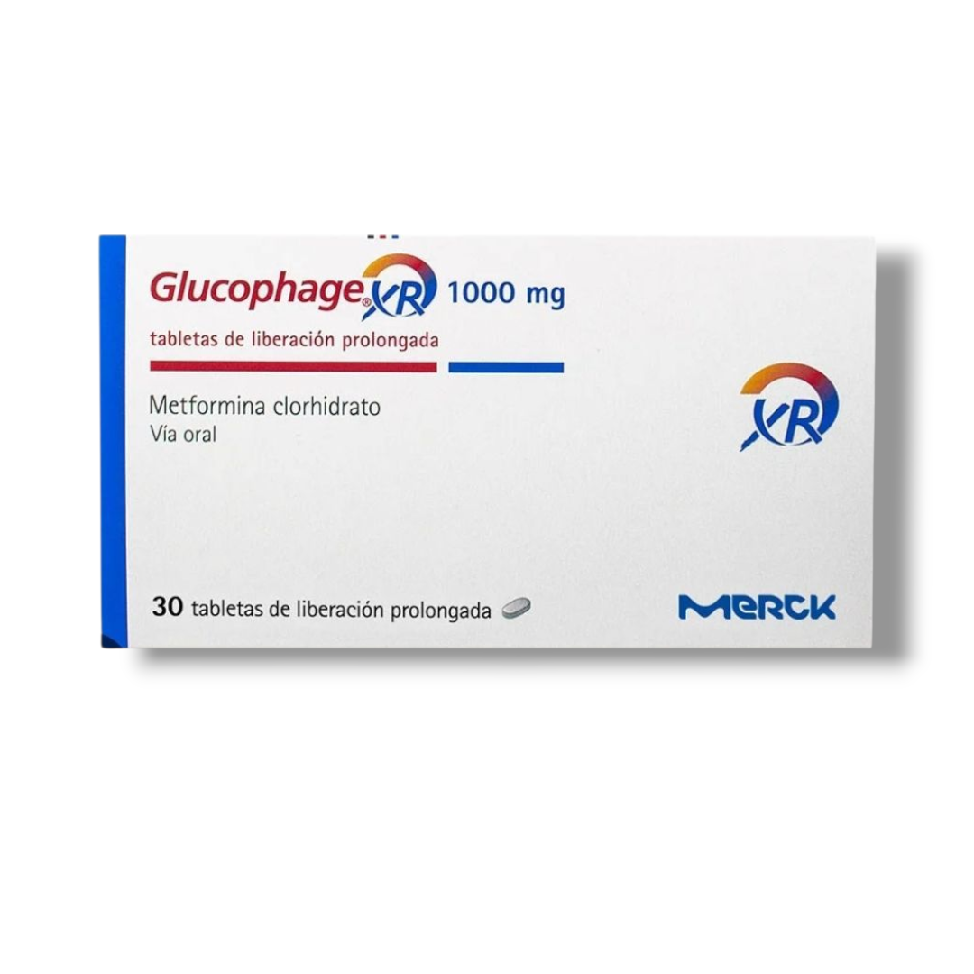 Glucophage xr 1000mg x 30 tabletas
