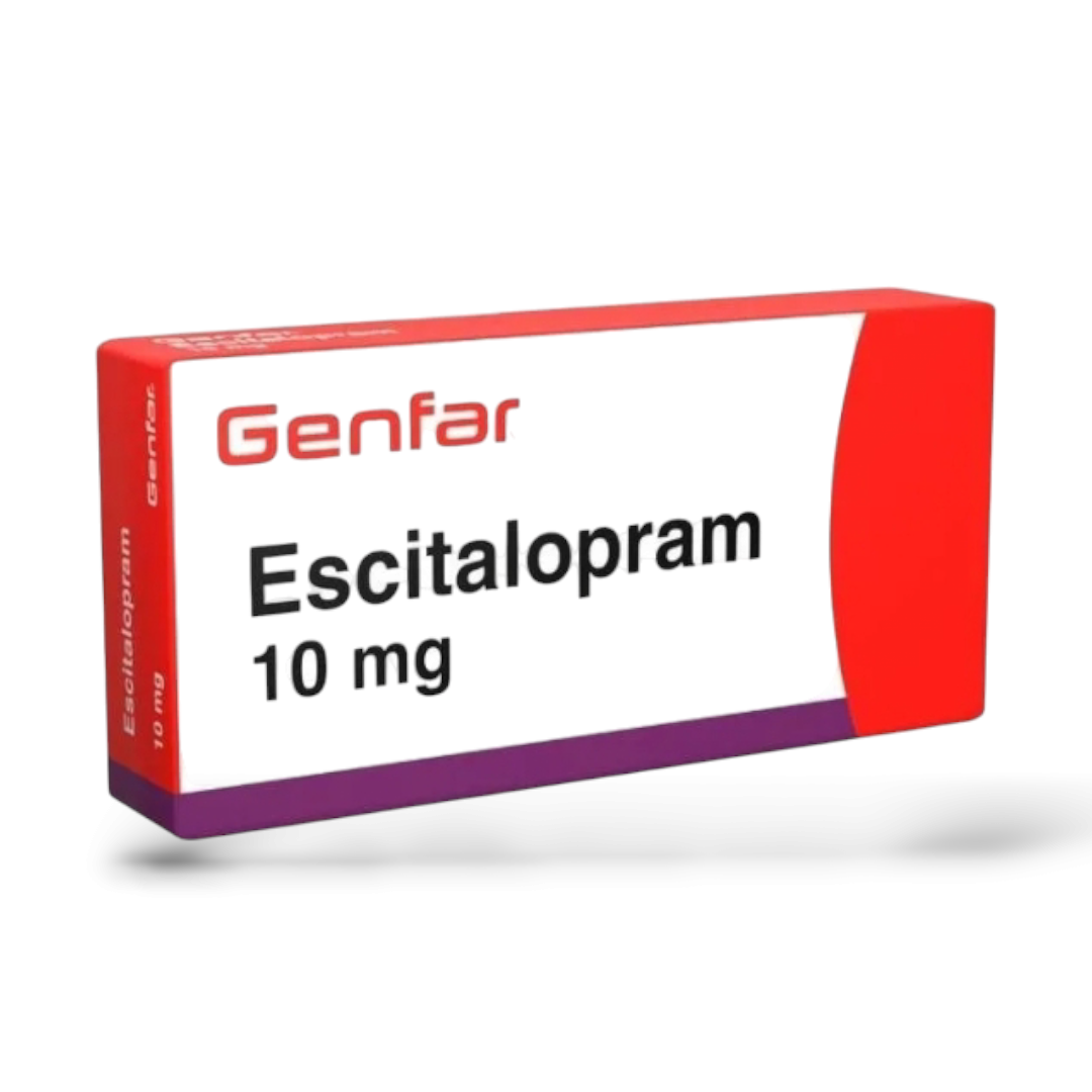 Escitalopram 10mg x 28 tabletas genfar