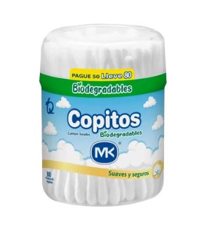 Copitos biodegradables x 80 und mk