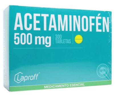 ACETAMINOFEN 500MG X  10 TABLETAS (LAPROFF)