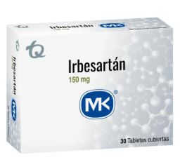 IRBESARTAN 150 mg CAJA X 30 TABLETAS MK