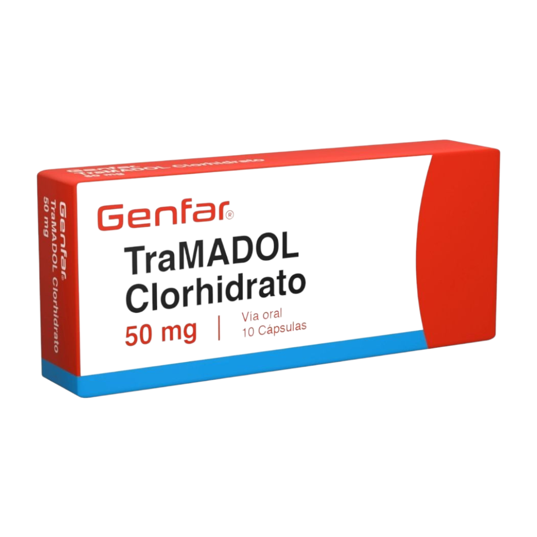 Tramadol 50mg x 10 capsulas genfar