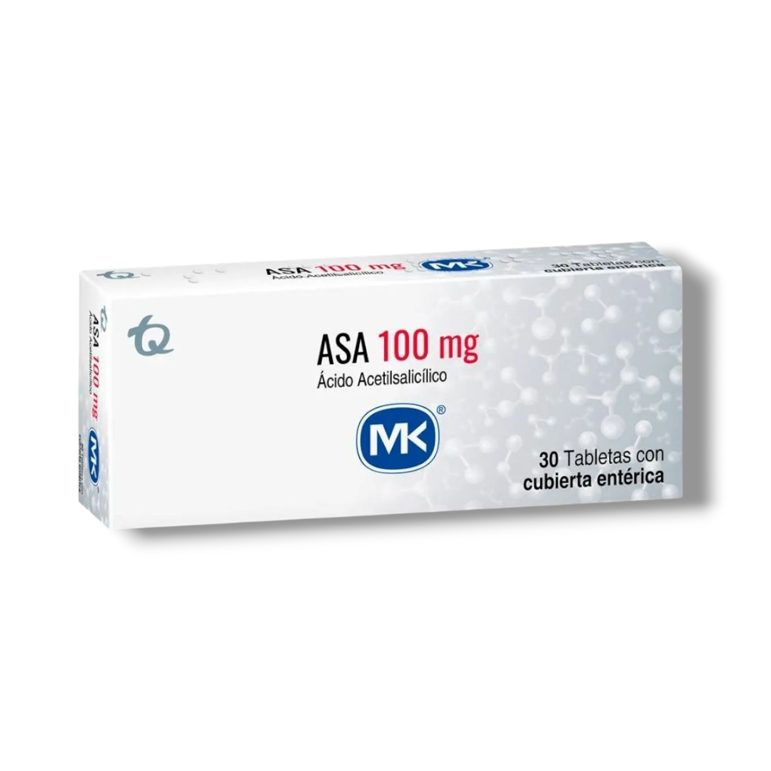 Asa 100mg x 30 tabletas mk