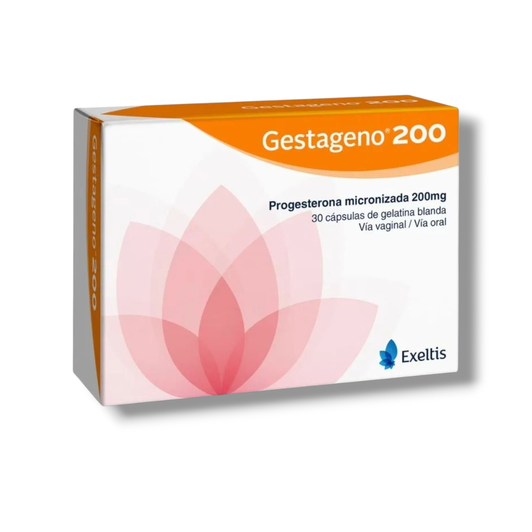 GESTAGENO 200 mg X 30 CAPSULAS