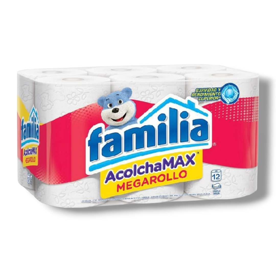 PAPEL HIGIENICO FAMILIA MEGARROLLO X 12 UND