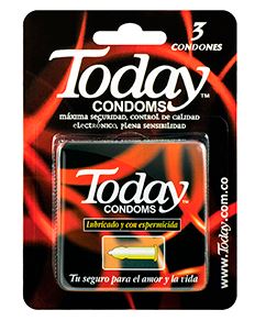 CONDONES TODAY HOT SENSATION EMPAQUE X 3 UND