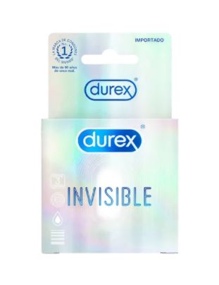 CONDONES DUREX INVISIBLE X 3 UNIDADES