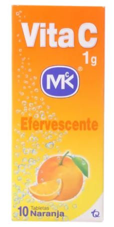 VITAMINA C 1 GR  EFERVECENTE NARANJA (MK)