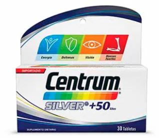 CENTRUM SILVER + 50 AÑOS X 30 TABLETAS