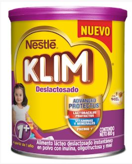 LECHE KLIM 1 +  DESLACTOSADO X 800 g