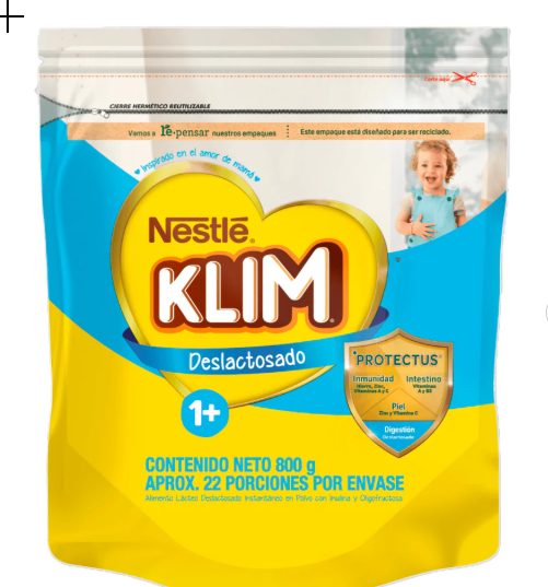 LECHE KLIM 1 +  DESLACTOSADO X 800 g