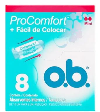 TAMPONES OB MINI PROCOMFORT X 8 UND