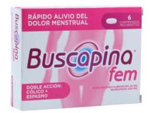 BUSCAPINA FEM CAJA X 6 TABLETAS RECUBIERTAS