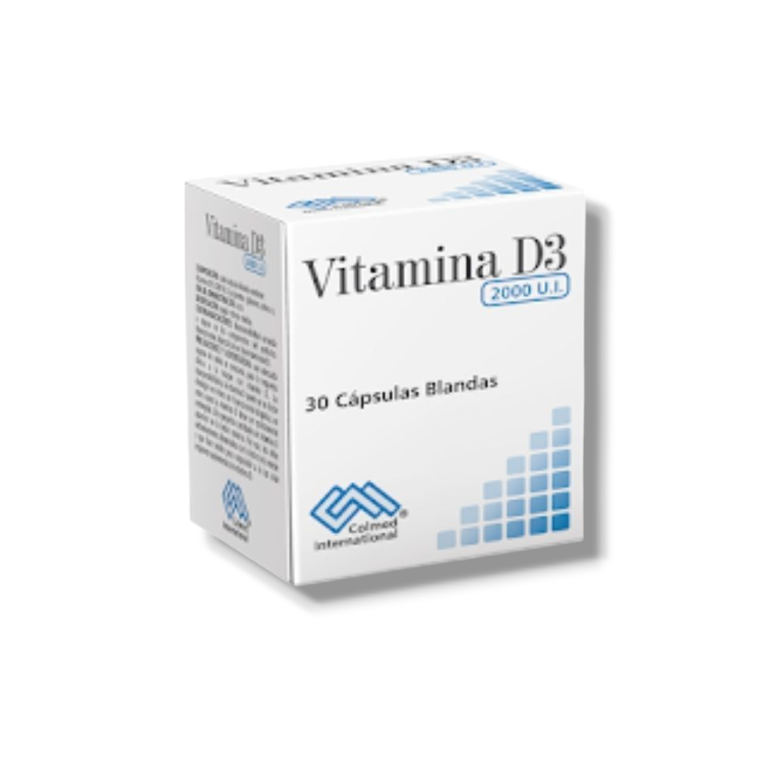 Vitamina d3 2000 u.i x 30 capsulas colmed