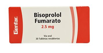 BISOPROLOL 2.5 mg X 30 TABLETAS (GENFAR)