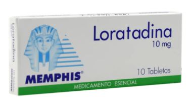 LORATADINA 10 mg X 10 TABLETAS (MEMPHIS)