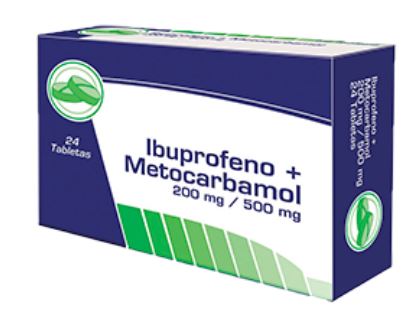 IBUPROFENO + METOCARBAMOL 200 mg/500mg X 24 TABLETAS (COASPHARMA)