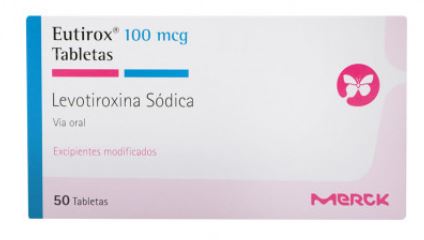EUTIROX 100 mcg X 50 TABLETAS