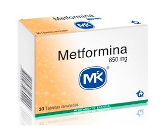 METFORMINA 850 mg X 30 TABLETAS (MK)