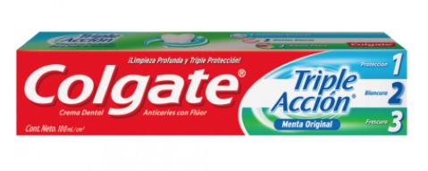 CREMA DENTAL COLGATE TRIPLE ACCIÓN X 100 ml