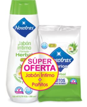 JABON INTIMO HERBAL X 200+PAÑITOS X 10