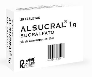 ALSUCRAL 1 g X 20 TABLETAS
