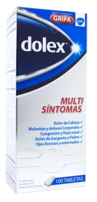 DOLEX GRIPA MULTI SINTOMAS SOBRE X 4 TABLETAS