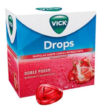 VICK DROPS CEREZA SOBRE X 5 PASTILLAS