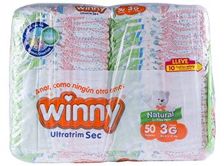 PAÑAL WINNY ULTRATRIM SEC ETAP 3 X 50 UND