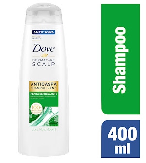 SHAMPOO DOVE ANTICASPA 2 EN 1 X 400 ml