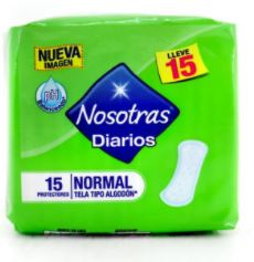 PROTECTORES  DIARIOS X 15 UND (NOSOTRAS)