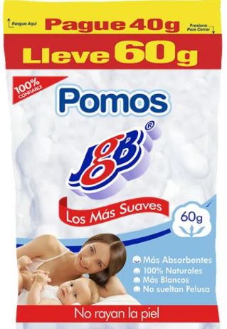 ALGODON POMOS X 60 g (JGB)