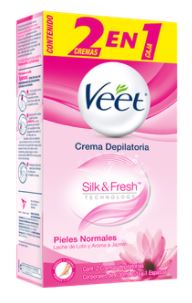 CREMA DEPILADORA VEET PIEL NORMAL X 100 ml 2 EN 1