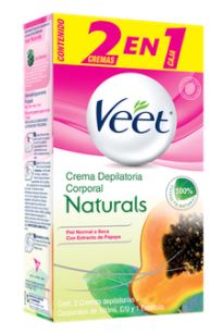 CREMA DEPILADORA VEET NATURAL PAPAYA X 100 ml