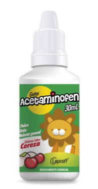 ACETAMINOFEN GOTAS X 30 ML (LAPROFF) CEREZA