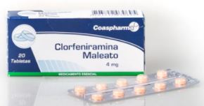 CLORFENIRAMINA 4mg X 10 TABLETAS (COASPHARMA)