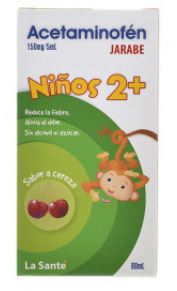 ACETAMINOFEN JARABE NIÑOS 2+ X 90 ml (LA SANTE)