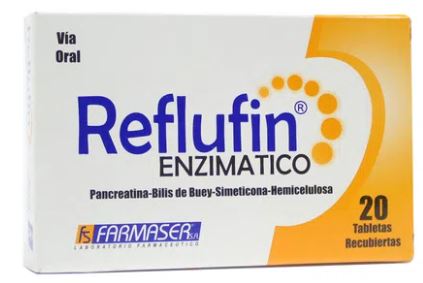 REFLUFIN ENZIMATICO X 20 TAB